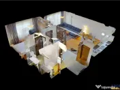 Apartament doua camere, decomandat, 64mp,parcare securizata, 