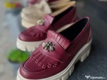 Pantofi mocasini dama piele naturala