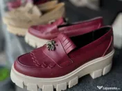Pantofi mocasini dama piele naturala