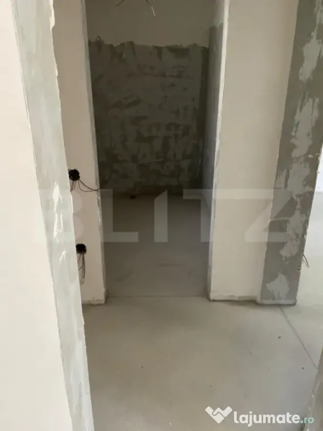 Apartament semifinisat de 2 camere, 51 mp, parcare, la 5 min