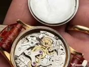 Ceas chronograf gold plated
