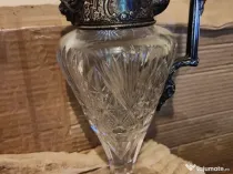 Carafa argint și cristal antika