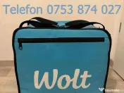 Geanta Wolt mare,rucsac in stare buna,folosit,Livrari,transport alimente bauturi 