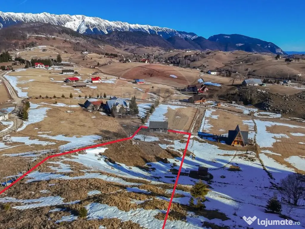 Comision 0%| Teren intravilan Sirnea 3756 mp| Priveliste ...