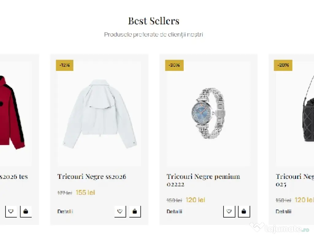 Creare Website - E-Commerce Fashion Complet