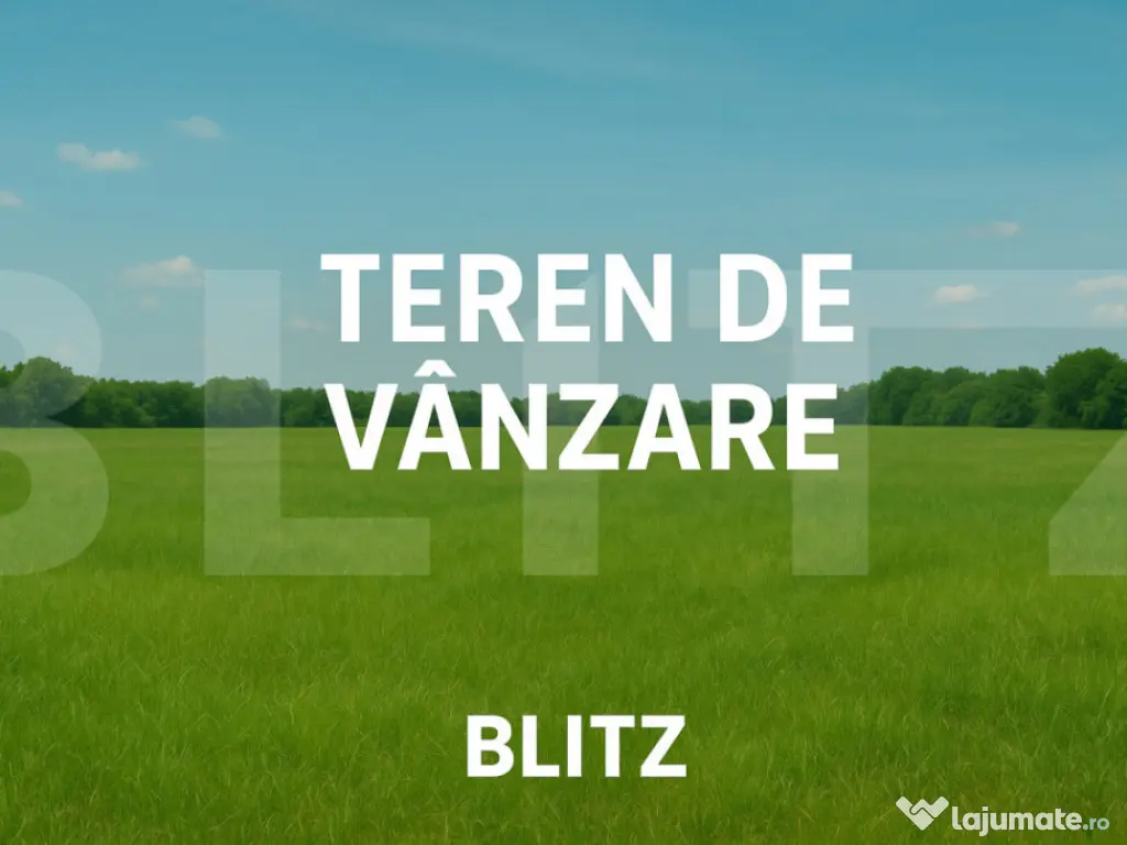Teren extravilan 6000 mp în zona Lebăda – poziție excel