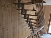 Scara Torino - modulara, lemn fag lacuit + structura metal 