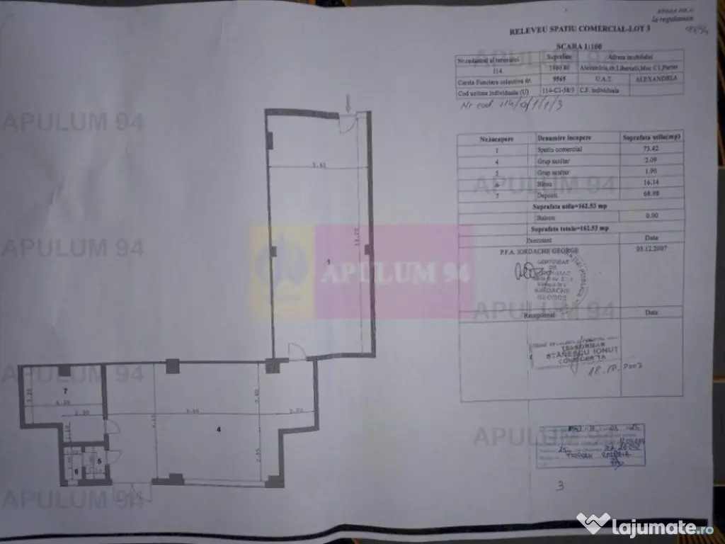 Vanzare spatiu langa parcul central in Alexandria / Teleo...