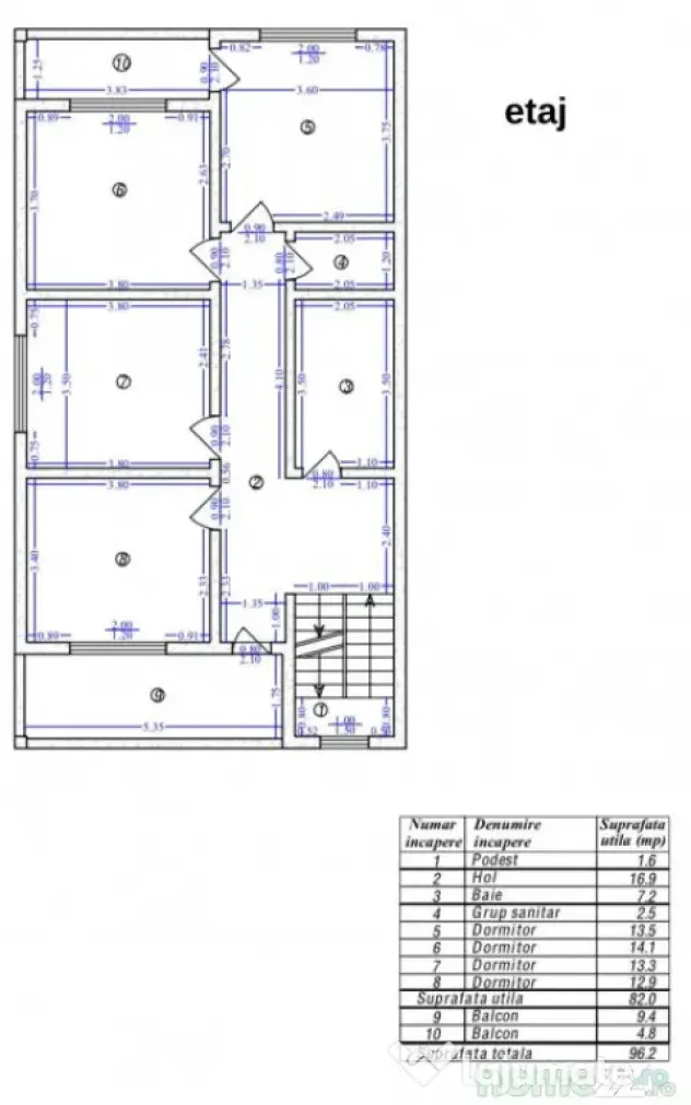 Casă S+P+E+M, 5 dormitoare, mansardă 85 mp, garaj – zona