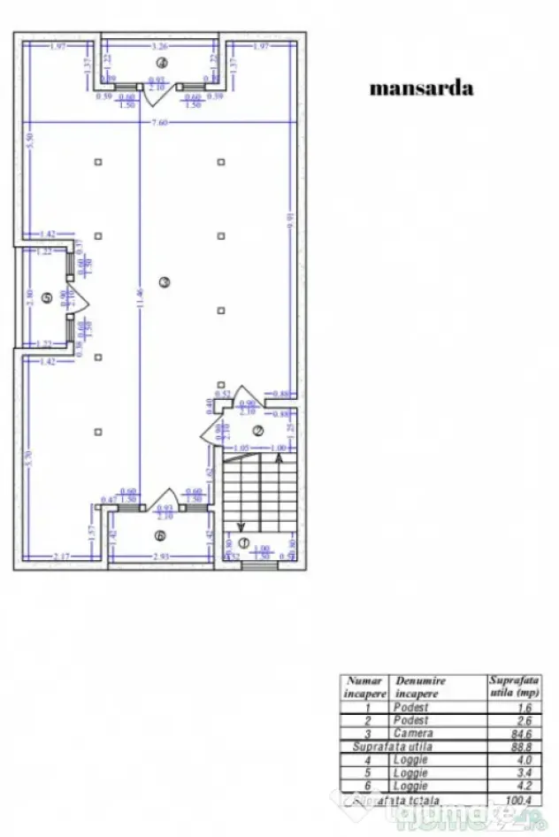Casă S+P+E+M, 5 dormitoare, mansardă 85 mp, garaj – zona