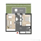 NOU Apartament 2 Camere+Grădină-Sector 1-Mall Colosseum 