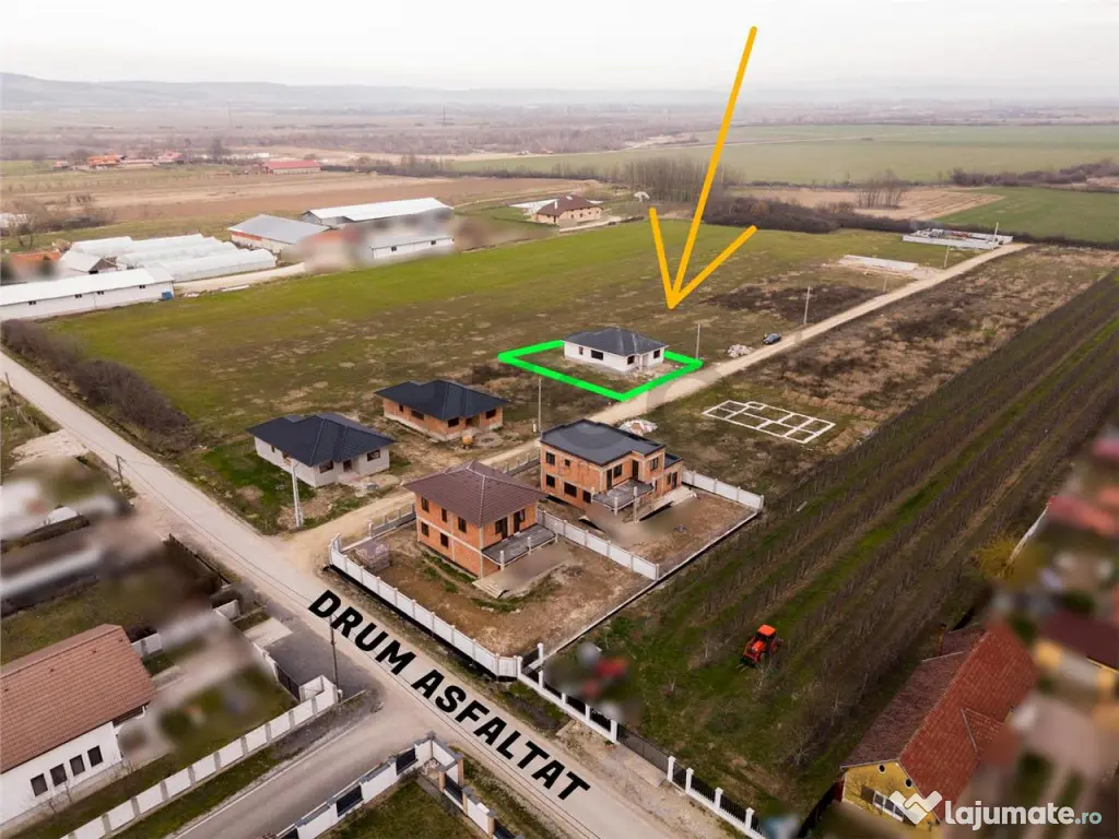 RECO Casa la rosu - 3 dormitoare, plan parter 120 mp utili -