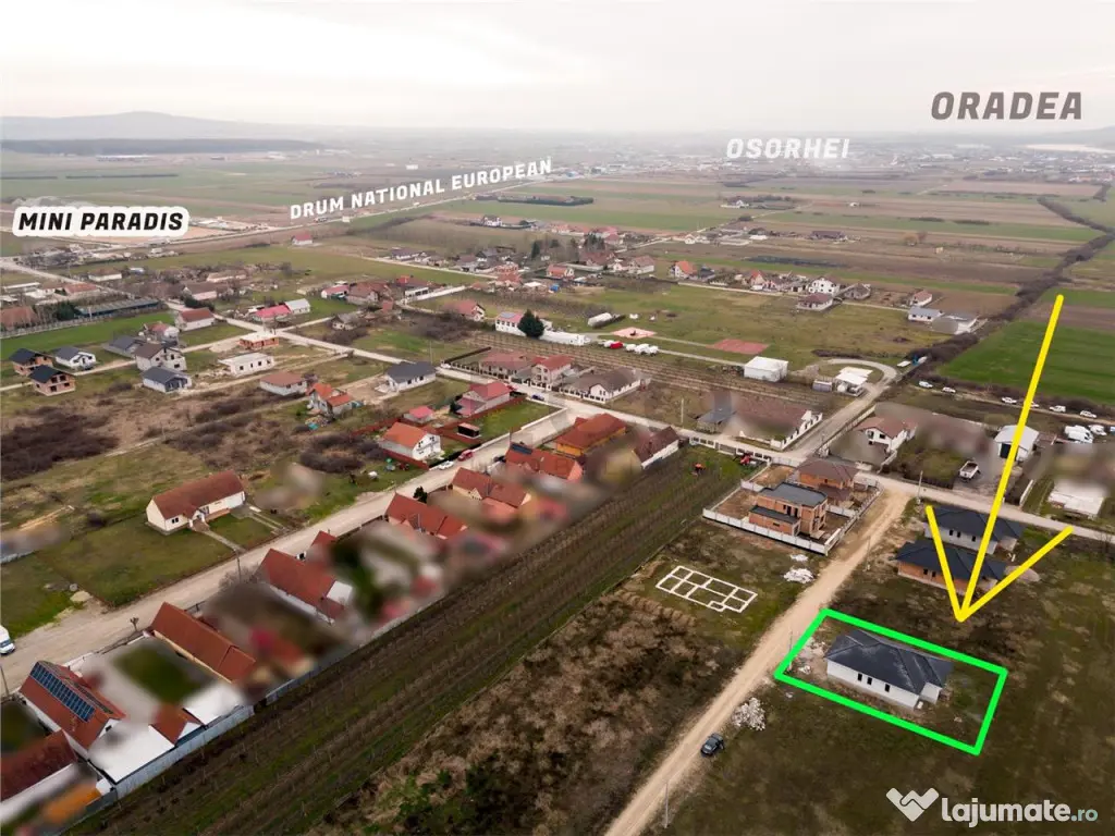 RECO Casa la rosu - 3 dormitoare, plan parter 120 mp utili -