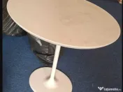 Masuta cafea, Arper Dizzie, design Lievore Altherr Molina, blat MDF alb 