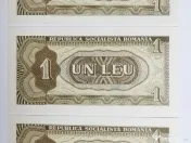 SET RAR 3 Bancnote SUCCESIVE 1 LEU 1966 - Stare Perfectă UNC 