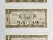 SET RAR 3 Bancnote SUCCESIVE 1 LEU 1966 - Stare Perfectă UNC 