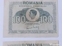 Trei Bancnote de 100 Lei 1945
