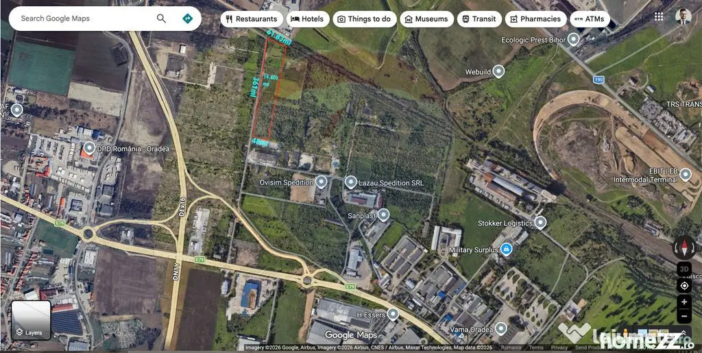 Teren 19,400mp Oradea / Calea Borsului/zona Comau/Industr...