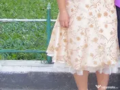Rochie crem eleganta marime 40
