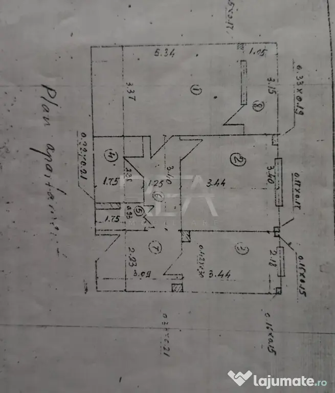 2 camere, et 7/10, bloc 1980, 57 mp-Gorjului