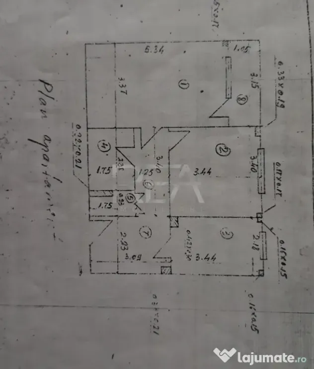 2 camere, et 7/10, bloc 1980, 57 mp-Gorjului
