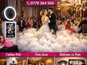 Cabină foto + fum greu + baloane fum | BONUS Audio video Guestbook CADOU