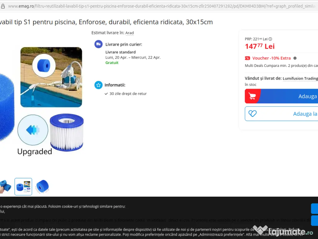 Pompă filtrare piscină Polygroup RX600 debit 2271L/H