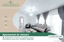 Apartament 3 camere cu centrala proprie, zona Miorita, Arad