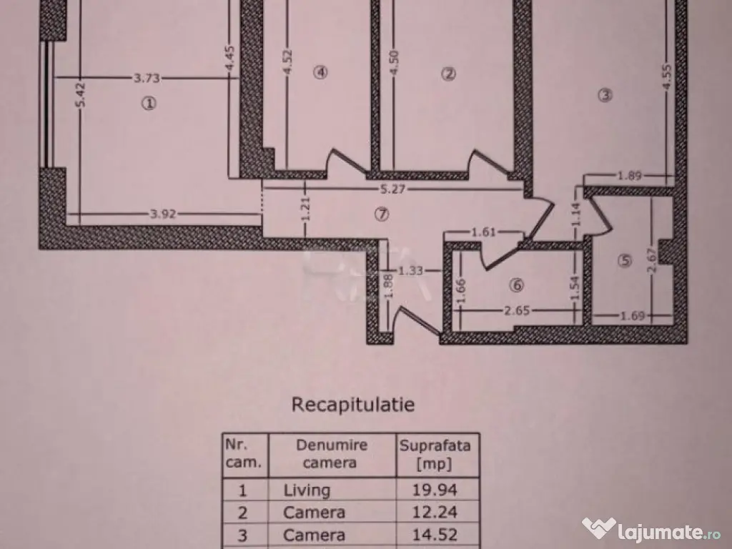 3 camere, P/11, 74mp+49 terasa-Lujerului-Complex GranVia Par