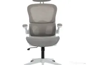 Vand scaun de  birou Veltrix White frame Grey, nou 