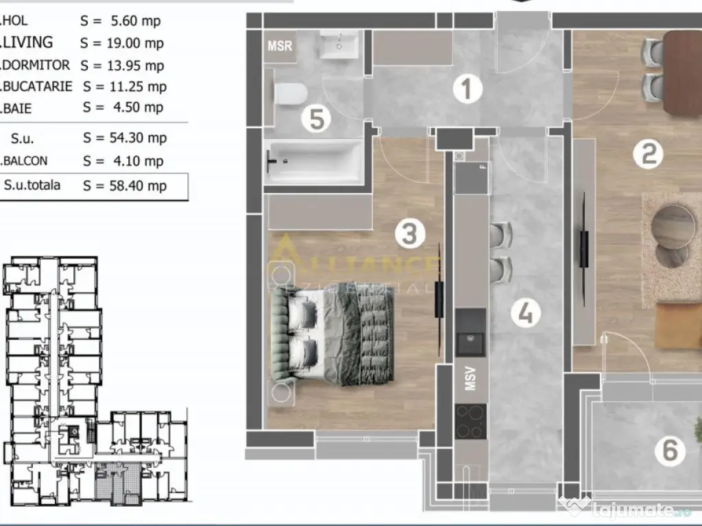 Grand Arena - 2 Camere Decomandat - Gata de mutat