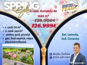 FILM! 2 case,domeniu de 1.660mp, cu atelier,anexe,Lemnia,Co 