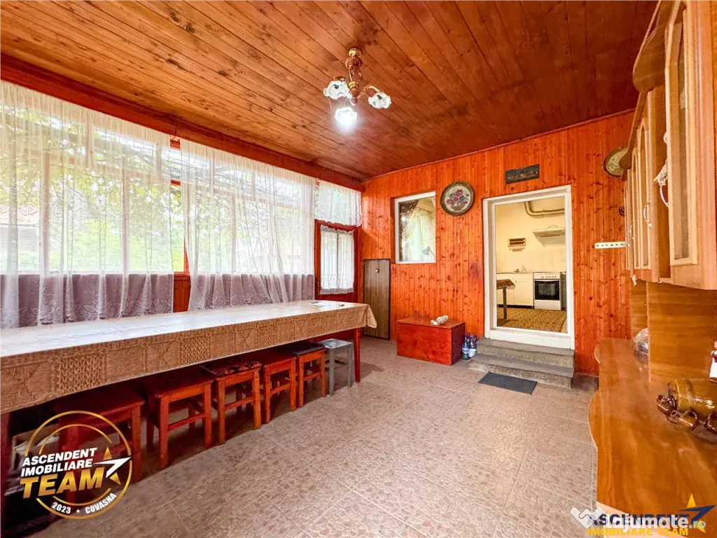 FILM! 2 case,domeniu de 1.660mp, cu atelier,anexe,Lemnia,Co