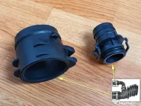 Conector epurator / manson turbo furtun filtru aer Ford Focus 1.6 TDCI 