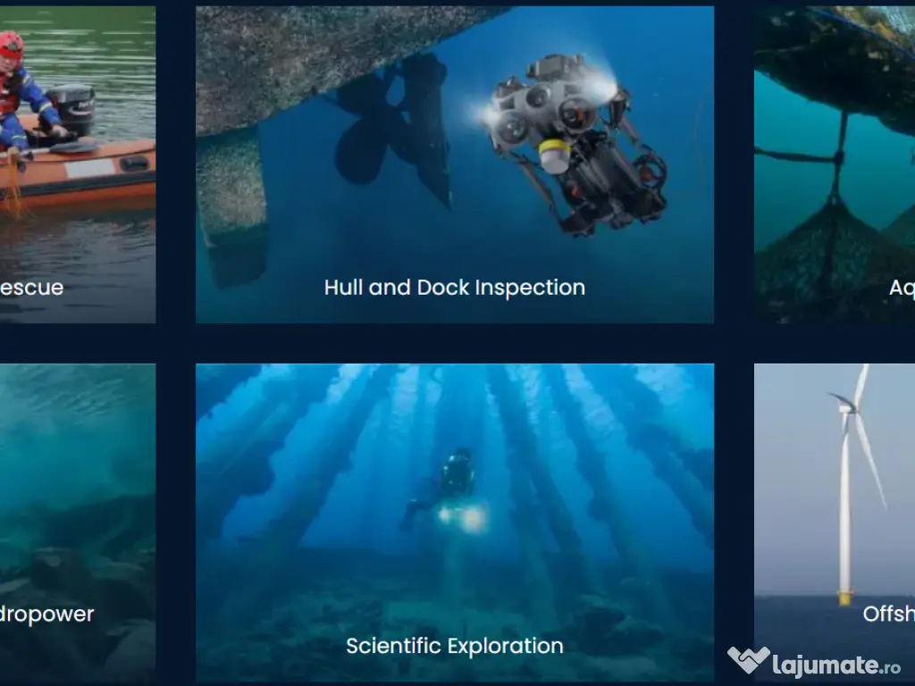 ROV subacvatic profesional heavy-duty, modular – 200 m adâncime