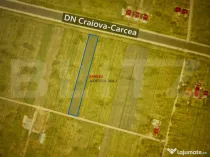 Teren intravilan 2000 mp, front 16,7 ml, vizibilitate la DN,