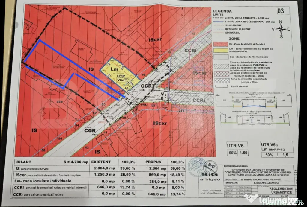 Teren intravilan 806 mp, zona MARESESTI - Ploiesti (Prahova)