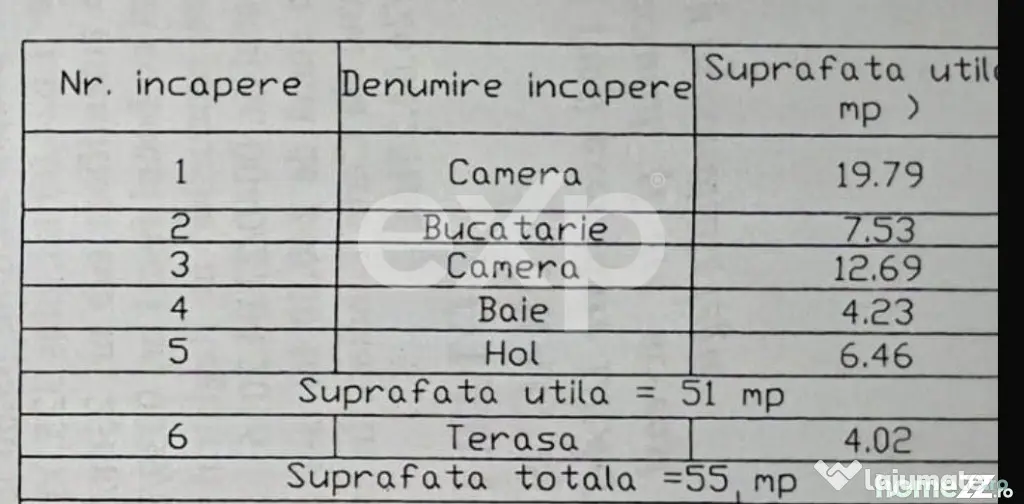 Apartament 2 camere de vânzare – Tractorul, loc parcare 1