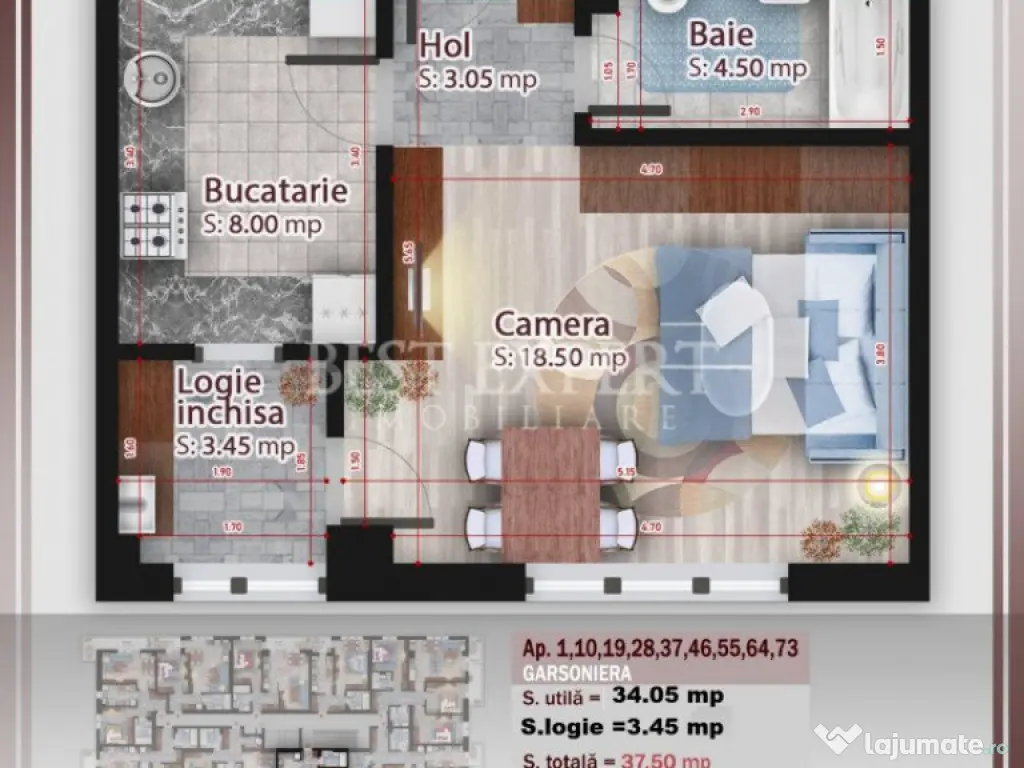 Garsoniera Direct Dezvoltator -Ideal Investitie