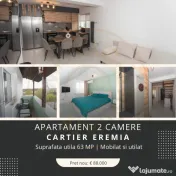 APARTAMENT 2 CAMERE - EREMIA - MOBILAT SI UTILAT -