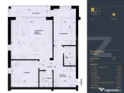 Apartament cu 3 camere si 2 bai, Smart Home, 80 mp - Complex 