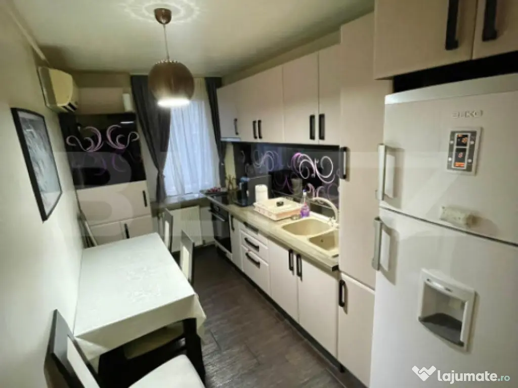 Apartament de inchiriat, 2 camere, 55 mp, mobilat si utilat