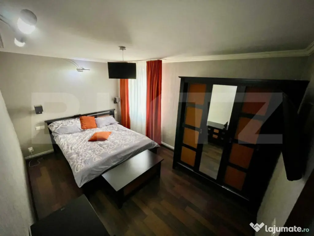 Apartament de inchiriat, 2 camere, 55 mp, mobilat si utilat