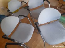 Scaune - 6 bucati, tapitate, aproape noi