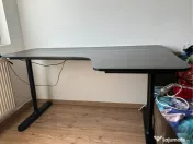 Birou negru Bekant Ikea 160 x 110 cm 