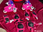 Vând role copii Oxelo + set protecții + cască – masura 26-28 