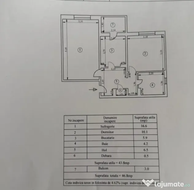 Apartament 2 camere Dorobantilor, mobilat utilat. Renovat 20