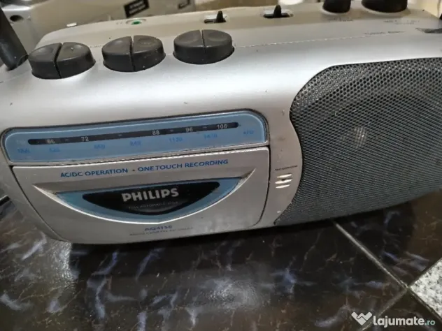 Radio casetofon philips portabil
