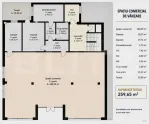 Spatiu comercial, 250 mp, finisat, imobil nou, 4 parcari cu