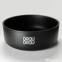 Bol Negru Mat BRAUBRAU pentru Câini și Pisici